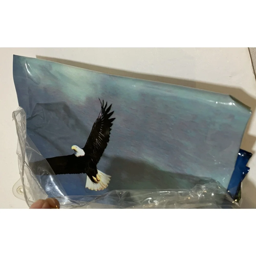 Riverbed Shower Curtain Vinyl Bathroom Eagles Rustic at Home with Meijer 70x72